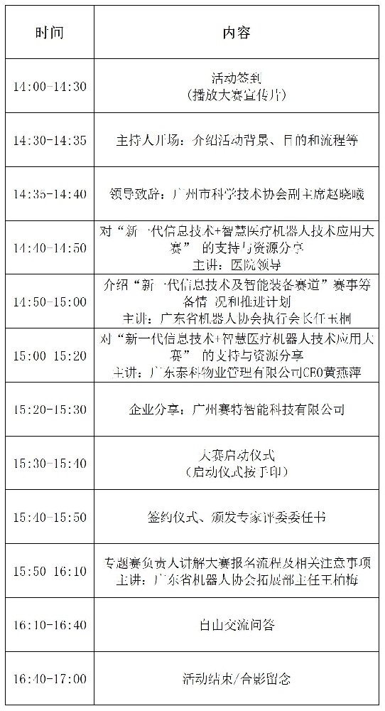 活动预告丨“科创未来 乐业湾区”2024中国创交会创新创业大赛之“新一代信息技术+智慧医疗机器人技术应用大赛”启动仪式